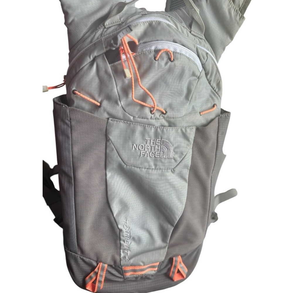 The North Face Gray and Teal Backpack - Picture 3 of 11